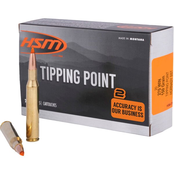 HSM Tipping Point 2 Rifle Ammo 270 Win. 150 gr. SST 20 rd.