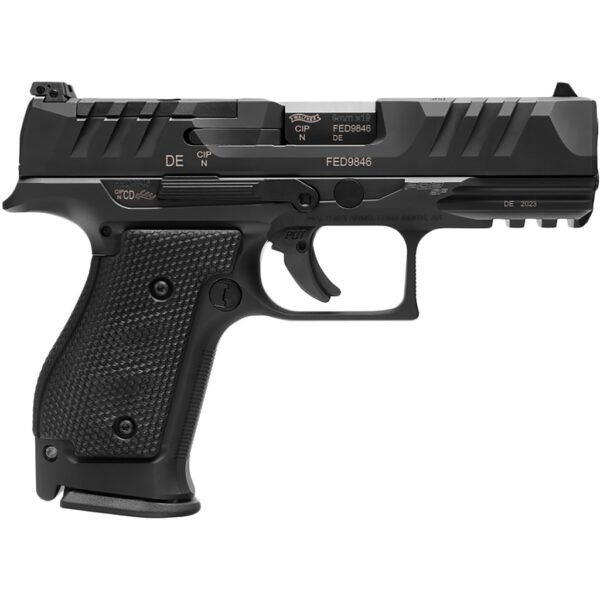 Walther PDP Steel Frame Compact Pistol 9mm 4 in. Black 10 rd.