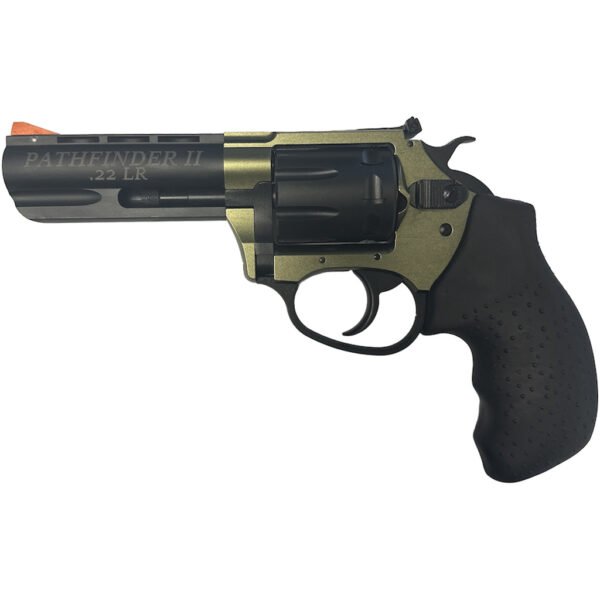 Charter Arms Pathfinder II Revolver 22 LR 3.5 in. ODG/Black w/Adj Sights 8 rd