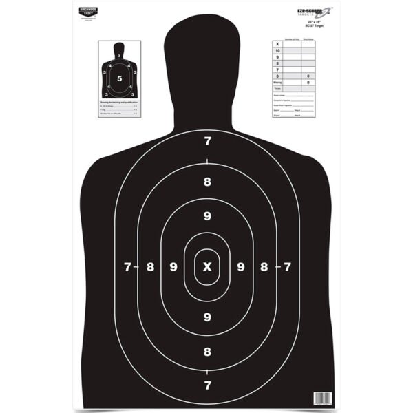 Birchwood Casey Eze-Scorer BC-27 Silhouette Target 23 x 35 in. 100 Pack