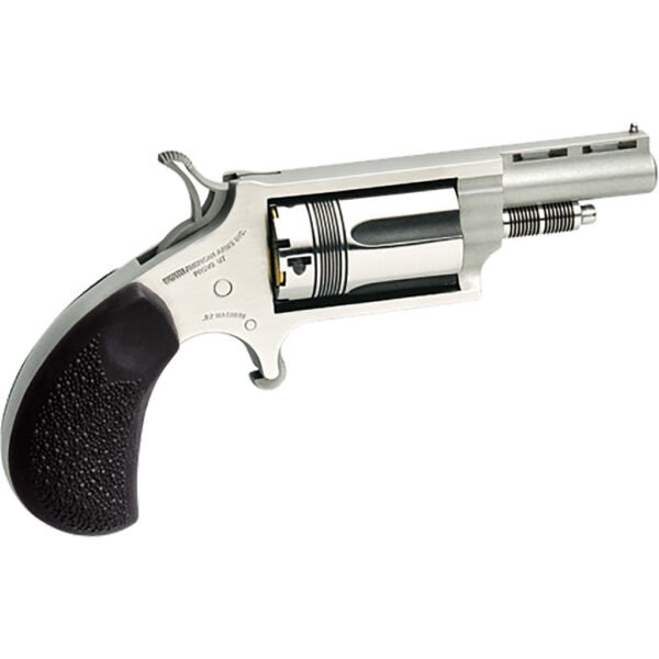 NAA Wasp Mini-Revolver Combo 22 LR/.22 WMR Stainess/Black 1.63 in. 5 rd.