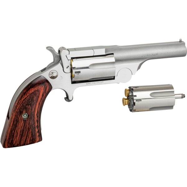 NAA Ranger II Revolver Combo 22 LR/.22 WMR Stainless/Wood 2.5 in. 5 rd.