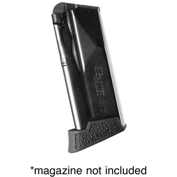 Hogue Overmolded Rubber Grip Extension Base Pad Sig Sauer P365 10RD Mag Black