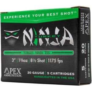 Apex Turkey TSS Ninja Shotgun Ammo 20 ga. 3 in.1-5/8oz 8.5 shot 5 rd