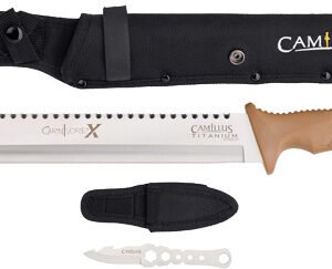 CAMILLUS CARNIVORE X MACHETE - 12" BLADE STAINLESS W/ KNIFE