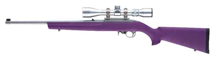 22016.jpg HOGUE STOCK RUGER 10/22 - HEAVY BARREL PURPLE