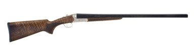 TriStar Arms 38112 Bristol Silver SxS Double Barrel 12 Gauge Shotgun Walnut/Blued/Nickel
