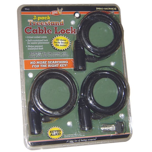 HME Treestand Cable Locks 3 pk.