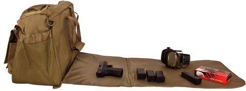 80265coy_laidout.jpg RED ROCK DELUXE RANGE BAG TAN - FOLD OUT WORK/CLEANING GUN MAT - Image 2