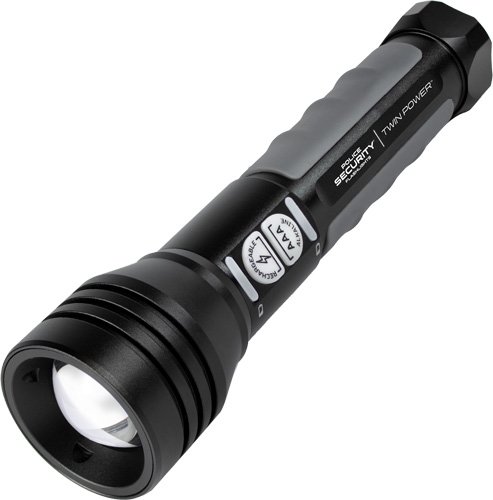 PSF TWIN POWER FLASHLIGHT WHTE - 600 LUM RECHBLE & 4AAA BTRY