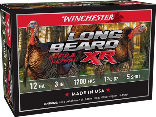 WINCHESTER LONG BEARD XR 12GA - 3" 1-3/4OZ #5 10RD 10BX/CS