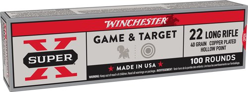 WINCHESTER SUPER-X 22LR 40GR - PPP-HP 1280FPS 100RD 20BX/CS