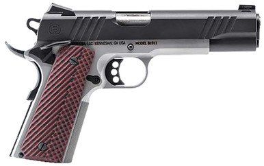 Bersa B19117050BMBC B1911 .45 ACP 5" 8+1 Black/Stainless/VZ Grips