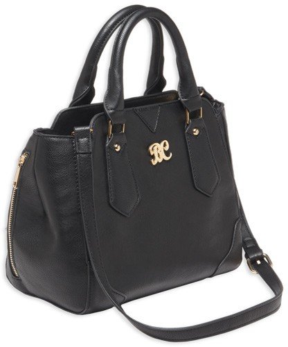 BULLDOG CONCEALED CARRY PURSE - SATCHEL BLACK W/BLACK TRIM