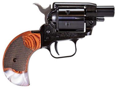 Heritage Manufacturing Barkeep BK22B1BH-RWP .22LR 1" 6 Round Black/Rosewood & Pearl Grips