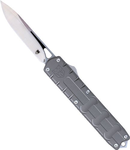 COBRATEC OTF ENFORCER GREY - 3.25" M390 DROP POINT