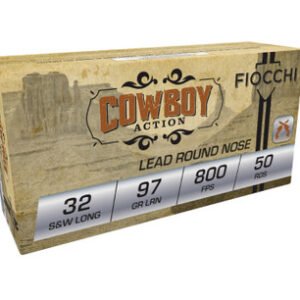 Fiocchi 32 S&W Long Cowboy Action Ammunition FI32SWLL 97 Grain Lead Round Nose 50 rounds