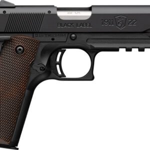 BROWNING 1911-22 22LR FS - 4.25" MATTE BLACK/BROWN GRIPS
