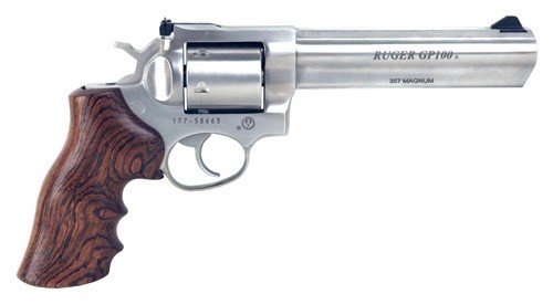 RUGER GP100 357MAG 6" AS - SS HOGUE FINGER GROOVE (TALO)