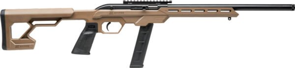 SAVAGE 64 PRECISION 22LR 20RD - 16.5" HB SYNTHETIC CHASSIS FDE