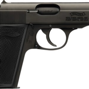 WALTHER PP 32ACP BLACK 8RD - BLACK SYNTHETIC GRIPS