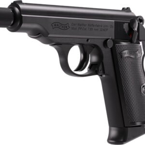 WALTHER PP SD 32ACP BLACK 8RD - THREADED BARREL BLACK GRIPS