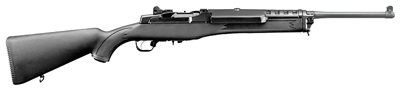 RUGER MINI-14 RANCH 5.56MM - BLUED BLACK SYN W/5RND MAG.