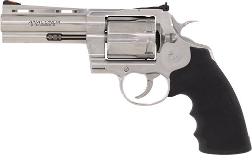 COLT ANACONDA 44MAG 4" 6RD - STAINLESS RUBBER GRIPS
