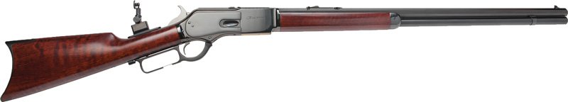 GCA2500B14HORN.jpg CIMARRON 1876 45-60 28" - OCTAGON BLUED WALNUT