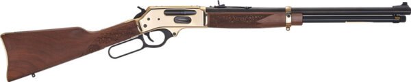 HENRY H24 SIGNATURE RIFLE - 360BH 20" BRASS WALNUT