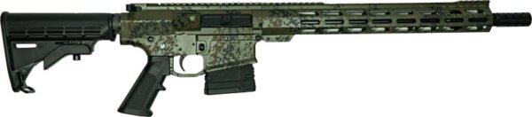 GLFA AR10 RIFLE 308 BUNDLE 16" - W/ 5 KNIVES LICHEN GREEN