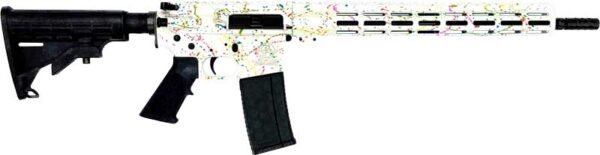GLFA AR15 SPLATTER 223 WYLDE - 16" NIT BBL WHITE