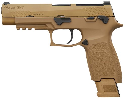 SIG M17 COMMERCIAL 9MM 4.7" - SIGLITE (1)17/(2)21 COYOTE
