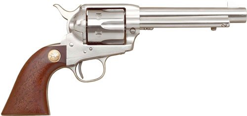CIMARRON P-MODEL 38SPL/357MAG - PW 5.5" FS STAINLESS WALNUT