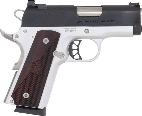 SPRINGFIELD 1911 RONIN 9MM 3" - 9RD SS/BLUED WOOD GRIPS