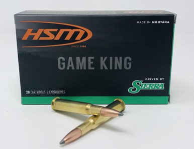 HSM 30-40 Krag Ammunition 3040Krag10N 165 Grain SBT GameKing 20 Rounds