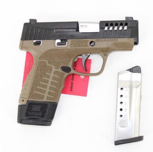 Savage Arms Stance 67040 MC9MS 9mm 3.2" 7+1/10+1 FDE w/ Night Sights