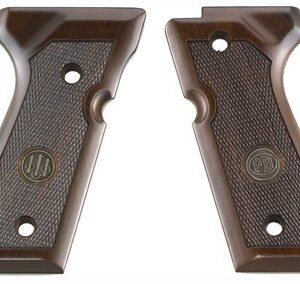 BERETTA 92/96 GRIPS WOOD - WALNUT WITH MEDALLION