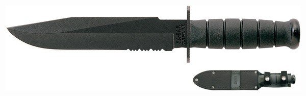KA-BAR FIGHTER KNIFE - 8" SERRATED W/SHEATH