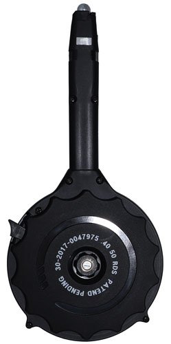 IVER JOHNSON MAGAZINE POLYMER - FITS GLOCK 40SW 50RD DRUM BLK