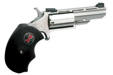 North American Arms NAA-BWM Black Widow Mini Revolver .22WMR 5 Rounds 2" SAO Stainless/Rubber Grips