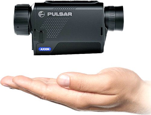 PL77517_SIZE-COMPARISON.jpg PULSAR AXION XQ19 COMPACT - THERMAL MONOCULAR 1.5-6X 384 - Image 2