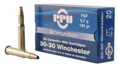 Prvi PPU 30-30 Winchester Ammunition PP30301 150 Grain Flat Soft Point 20 Rounds