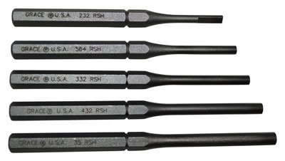 GRACE USA PUNCH SET - ROLL PIN HOLDER SET OF 5 STEEL