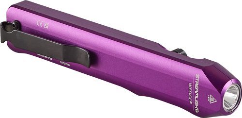 STREAMLIGHT WEDGE CARRY LIGHT - WHITE EDC PURPLE W/POCKET CLIP