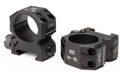 SIG BUCKMSTRS RINGS 1" ALUM LOW BLK