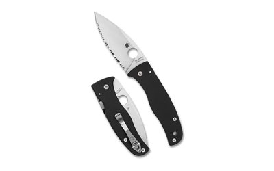 SPYDERCO BODACIOUS BLK/SLV S30V SRTD