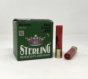 Sterling 410 (36 GA) Ammunition Slug 2-1/2" 1/4oz STRLG410SLUG 25 Rounds