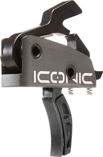 RISE TRIGGER ICONIC GRAY - 2-STAGE 1-2LB AR-15 W/PINS
