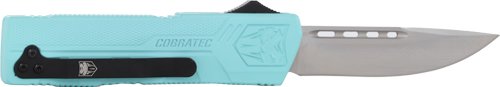 COBRATEC LIGHTWEIGHT OTF - MINT BLUE 3.25" DROP POINT